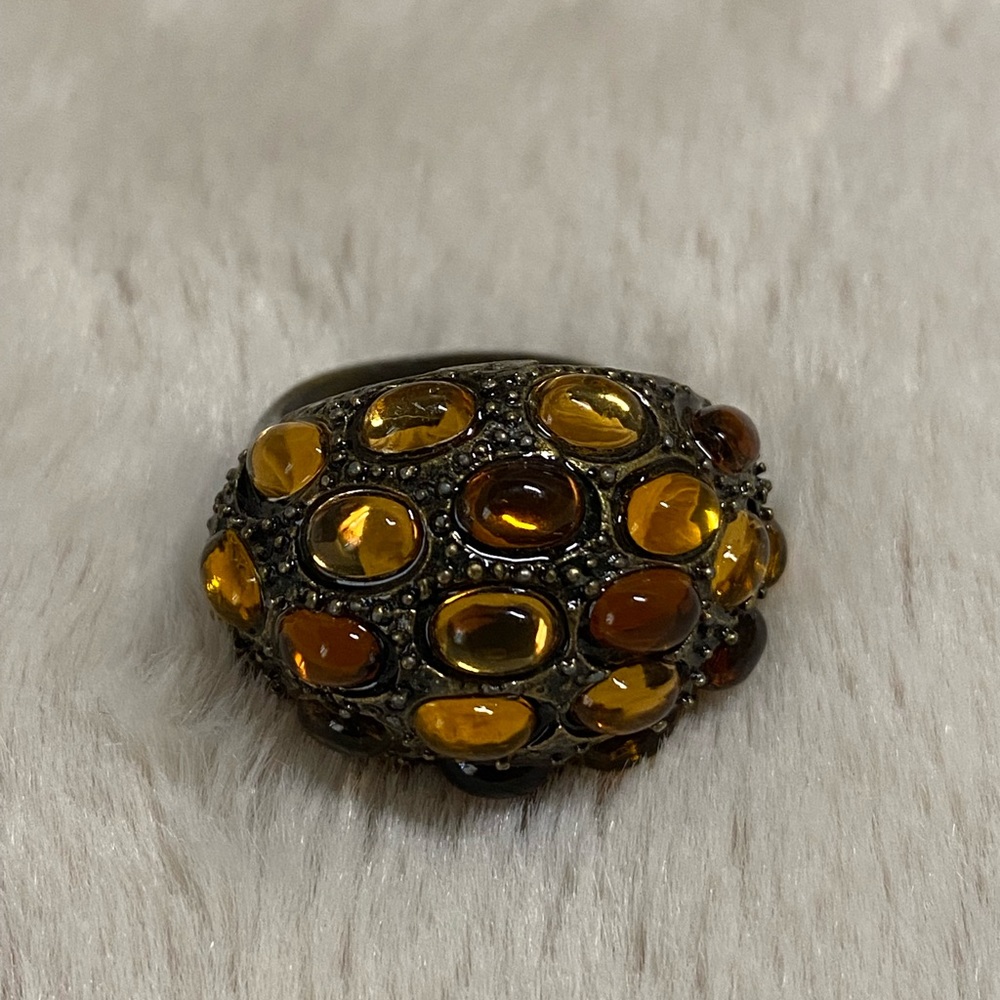 Orange stone ring 💍